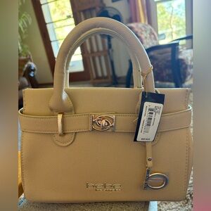 Bebe Beige Evie Small Satchel